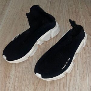 Balenciaga Monochrome Sock Sneakers